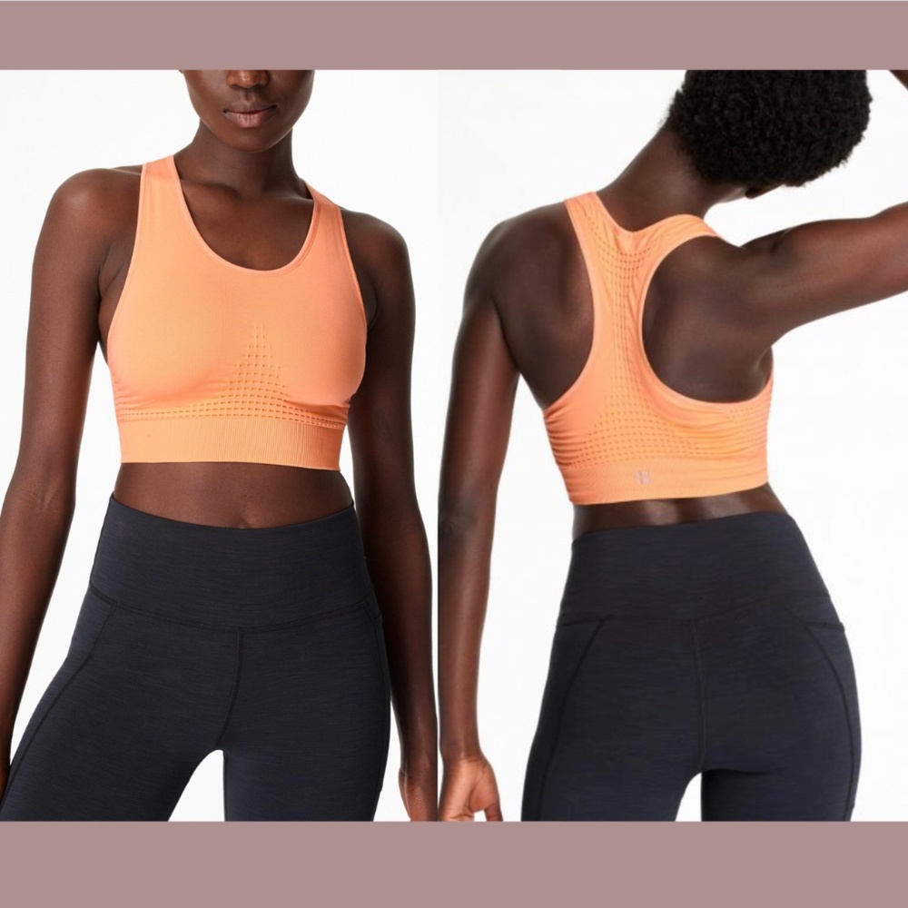 NEW Sweaty‎ Betty [ Small ] Stamina Sports Bra in Peach Orange